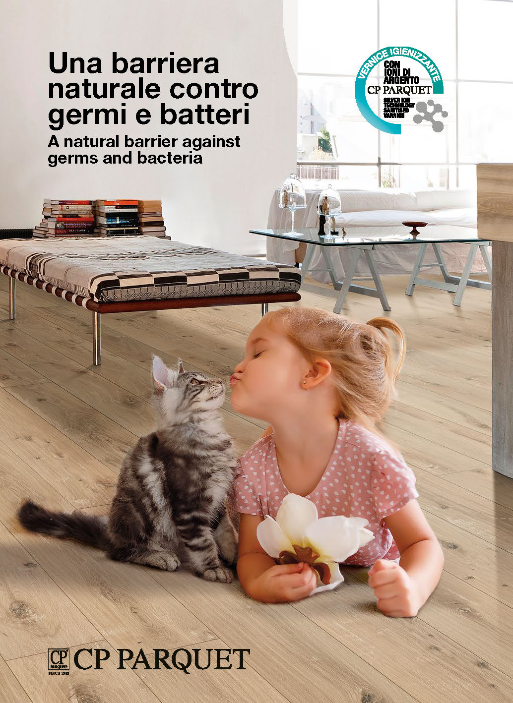 Parquet with sanitised varnish Brochure