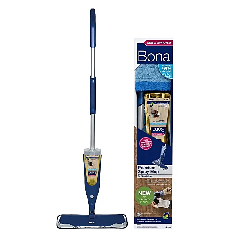 Bona Premium Spray Mop παρκετέζα με ψεκασμό για προ-λαδωμένα ξύλινα δάπεδα